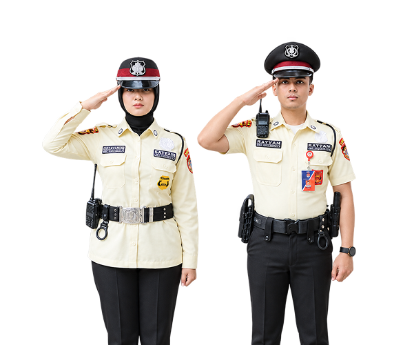 Satpam Jannata Group Saluting